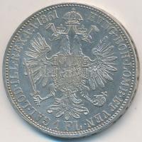 Ausztria 1861A 1Fl Ag "Ferenc József" T:2 apró patina 
Austria 1861A 1 Florin Ag "Fr...
