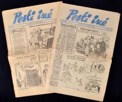 1946 Pesti Izé,  5 szám,különböző minőségben,  47x32cm