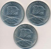 1980. 100Ft Ni "Szovjet-magyar közös űrrepülés" (3x) T:BU