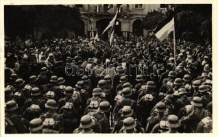 1938 Ipolyság, bevonulás / entry of the Hungarian troops So. Stpl