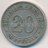 Német Birodalom 1890A 20pf Cu-Ni T:2,2-
German Empire 1890A 20 Pfennig Cu-Ni C:XF,VF