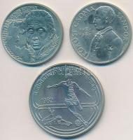 1982. 100Ft Cu-Ni "Labdarúgó Világbajnokság" + 1983. 100Ft alpakka "Simon Bolivár&quo...