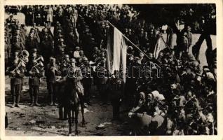 1938 Ipolyság, bevonulás / entry of the Hungarian troops So. Stpl (Rb)