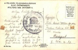 1938 Ipolyság, bevonulás / entry of the Hungarian troops So. Stpl (Rb)