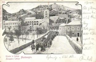 Cetinje, Kloster / monastery, military officers, Art Nouveau (small tear)