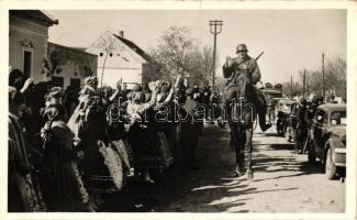 1941 Szabadka, bevonulás / entry of Hungarian troops 'Szabadka visszatért' So. Stpl