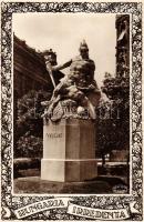 Budapest V. Szabadság tér, irredenta szobrok - 4 db megíratlan képeslap