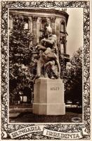 Budapest V. Szabadság tér, irredenta szobrok - 4 db megíratlan képeslap