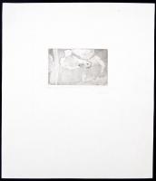 Egyed jelzéssel: Hommage a Caravaggio, rézkarc, papír, számozott (1/20), 7×12 cm + 3 db jelzés nélkü...