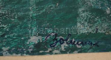 Bolmányi jelzéssel: Asztali csendélet. Vegyes technika, papír, 29×42 cm