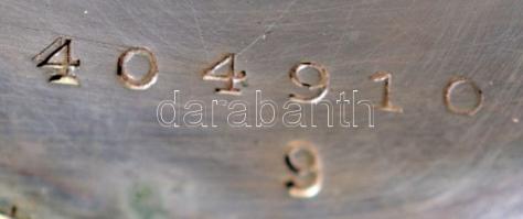 Ezüst zsebóra, Ag., bruttó:24gr., jelzés nélkül működik, számlap kissé repedt, d:3cm / Silver pocket...