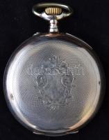 Aranyozott ezüst zsebóra, Carl Rehn, Landau, Ag., bruttó:75,8gr., jelzett, működik, hibás számlappal...