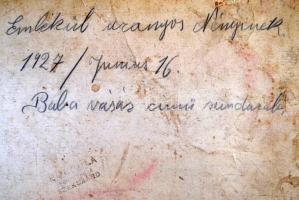 Tablókép :Babavásár c. színdarab, 1927, fotó kartonra kasírozva, Borgula műterme Szekszárd, hibás, 1...