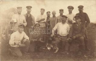 3 db régi fotólap, 2 db lapon német katonák az első világháborúból és 1 db lapon német tengerész a m...