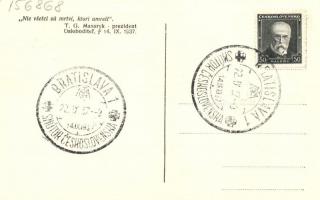 Tomas Garrigue Masaryk, founder and first president of Czechoslovakia, 'Smútok Ceskoslovenska&#...