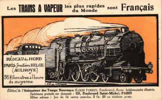 Les trains a vapeur les plus rapides du Monde sont Francais. Edition de lAnimateur des Temps Nouveaux s: Georges Bruyer
