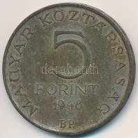 1948. 5Ft Ag "Petőfi" T:2- patina