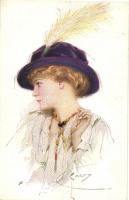 2 db RÉGI művészlap, az egyik litho; vegyes minőség / 2 old art postcard, one litho; mixed quality