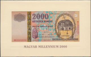 2000. 2000Ft "Millennium" eredeti bontatlan csomagolásban T:I