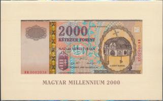 2000. 2000Ft "Millennium" eredeti bontatlan csomagolásban T:I