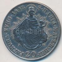 1847B 20Kr Ag "V. Ferdinánd" T:2- polírozott