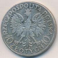 Lengyelország 1932. 10Zl Ag T:2- ph.
Poland 1932. 10 Zlotych Ag C:VF edge error
Krause Y#22