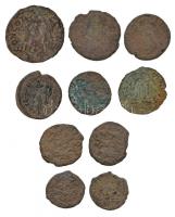 Római Birodalom 10db-os bronzpénz tétel T:3
Roman Empire 10pcs of bronze coins C:F