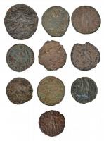 Római Birodalom 10db-os bronzpénz tétel T:3
Roman Empire 10pcs of bronze coins C:F