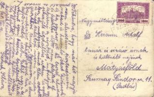 1925 Besenyőtelek, Veres Márton üzlete, lovaskocsi, photo (EB)