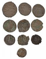 Római Birodalom 10db-os bronzpénz tétel T:3
Roman Empire 10pcs of bronze coins C:F