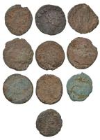 Római Birodalom 10db-os bronzpénz tétel T:3 Roman Empire 10pcs of bronze coins C:F