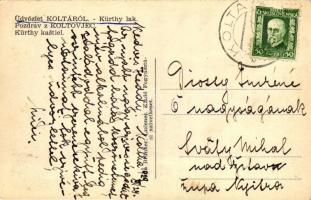 Kolta, Koltovjec; Kürthy-kastély / castle