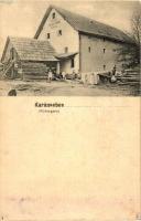 Karánsebes, Caransebes; Edmund Schmidt műmalma / Kunstmühle am Bahnhof / mill