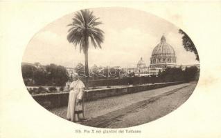 S. S. Pio X nel giardini del Vaticano / Pope Pius X, Vatican Gardens