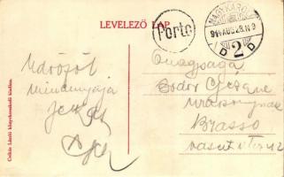 Nagykároly, Református iskola és templom. Csókás László kiadása / church, school