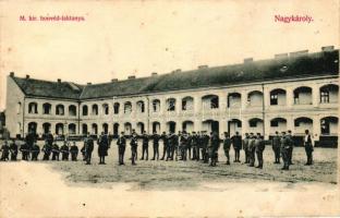 Nagykároly, Honvéd laktanya; Vasúti étterem kiadása / military barracks