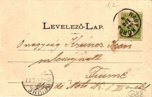 Nagykőrös, Széchenyi kerti mulató; Bazsó Lajos könyvkereskedő kiadása