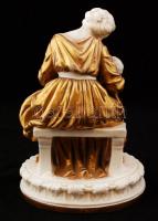 Capodimonte neoklasszikus figurák (2db), kézzel festett aranyozás, jelzés nélkül, formaszámmal, a gy...