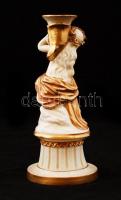 Capodimonte neoklasszikus figurák (2db), kézzel festett aranyozás, jelzés nélkül, formaszámmal, a gy...