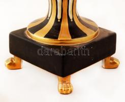 cca 1900 August Bauscher empír stílusú díszváza mitológiai jelenettel, kézzel festett, jelzett, hibá...