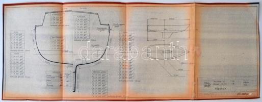 1980 Műanyag vitorlás tervei, 8db különböző méretben és minőségben