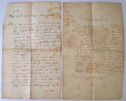 1836-1960 Vegyes okmány és nyomtatvány tétel. Érdemes belenézni! cca 10db