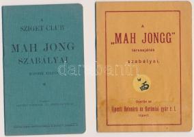 cca 1924 A Mah Jong kínai társasjáték szabályai, 2 db