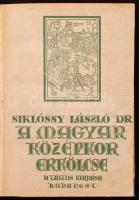 dr. Siklóssy László: A régi Budapest erkölcse. I. kötet. A magyar középkor erkölcse. Bp. 1922, Táltos. 207 p. Korabeli félvászonkötésben, az eredeti borító beragasztva.