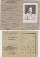 1945-51 Tagsági igazolvány, Magyar Nők Demokratikus Szövetsége Szombathelyi Szervezete, 10x7cm+ Szem...