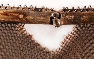 Ezüst (Ag.) színházi tárca, zománc díszítéssel, jelzett, a zománcon apró lekopásokkal, jó állapotban...