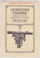 1917 A Gebrüder Fromme matematikai és mechanikai intézetének ábrákkal illusztrált prospektusai(2 db) borítékban