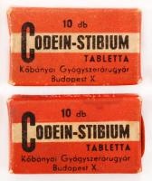 Codein-Stibium tabletta, 2 db