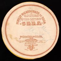 Vegytiszta angol Ketted-Szénsavas Soda papírdoboz, d: 12 cm, m: 6,5 cm