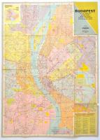 1965-1966 2 db Budapesthez kapcsolódó térkép: Budapest belső területe; A Budai-hegység turistatérkép...